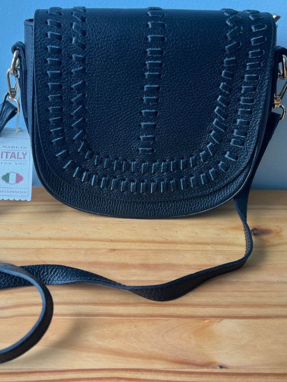 Brand new Italian leather - DIVINA FIRENZE - Saddle Bag with tags